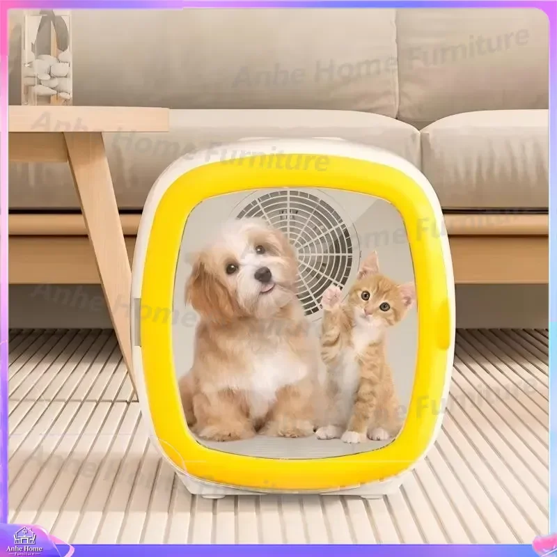 Pet Drying Box 62L 1000W Automatic Intelligent 360 Degree Pet Dryer with Temperature Control Adjustable Bottom Airflow Soft