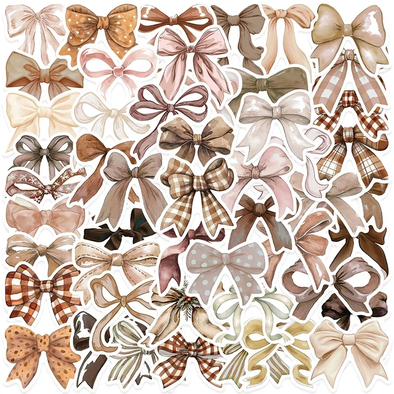Adesivos decorativos com laço doce, 50 folhas para scrapbooking DIY; Perfeito para decalques de grafite de bagagem, laptop e notebook