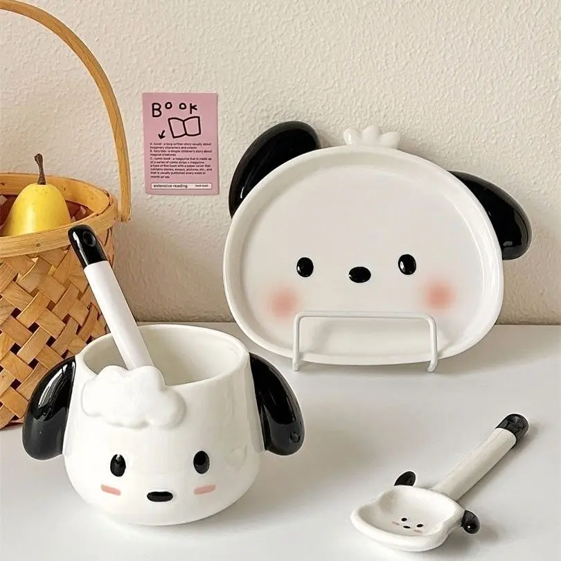 جديد لطيف ثلاثية الأبعاد Pochacco الزبادي سلطانية للفاكهة الكرتون فتاة القلب الشوفان السلطانية Kawaii أنيمي أدوات المائدة وعاء المعكرونة الفورية هدايا للأطفال #6