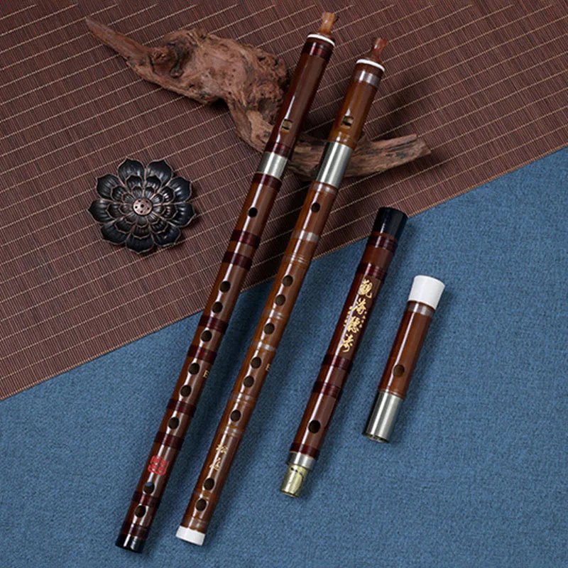 Bitter Bamboo Dizi Detachable Dual Purpose Bamboo Flute Professional Portable Playing Dizi Tradition Durable Musical Instruments