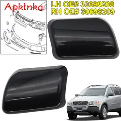 Apktnka Car Headlamp Headlight Water Washer Spray Nozzle Cap Cover OE# 30698209 30698208 For Volvo XC90 2002 2003 2004 2005 2006