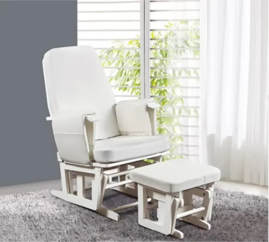 

Multifunctional Bestselling Nursing Leisure New Mom Breastfeeding Soothe baby Glider Chair with Stool