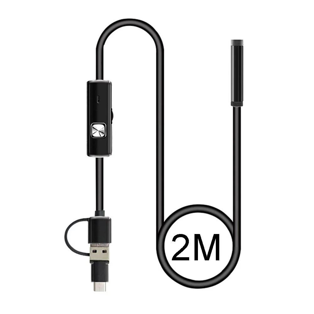IP67 Rated 5.5mm Industrial Borescope 480P Resolution 3-in-1 Connectivity for Android Type-C and PC Compatibility