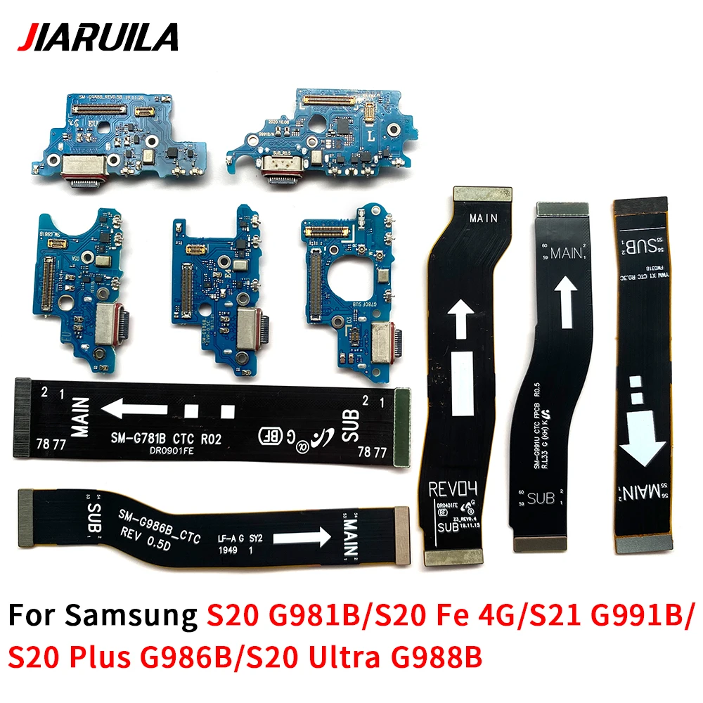 USB Charger Charging Dock Port Connector Flex Cable For Samsung S20 Fe 4G G780 S20 Plus Ultra G981B G986B G988B S21 G991B