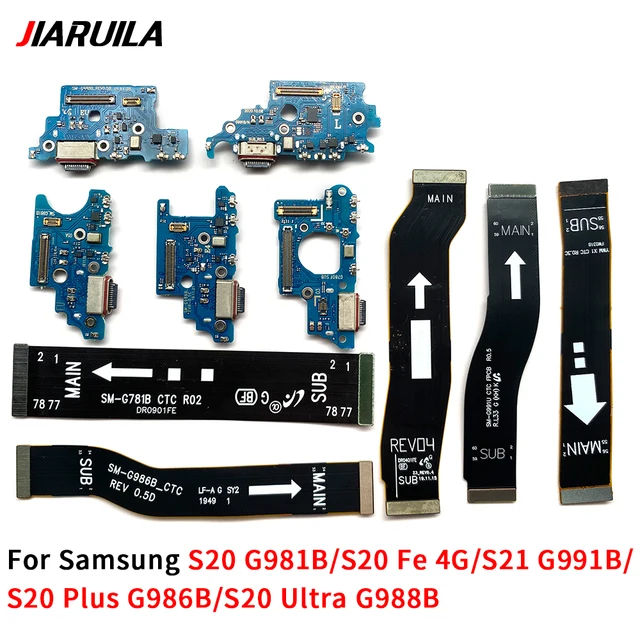 Ładowarka USB Złącze portu dokującego Elastyczny kabel do Samsung S20 Fe 4G G780 S20 Plus Ultra G981B G986B G988B S21 G991B