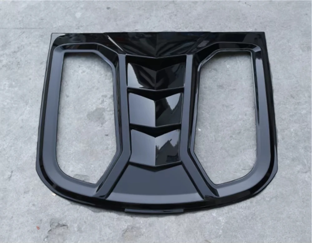 ABS Plastic Rear Window Louver Air Vent Black Sun Shade Visor Cover Spoiler for Mustang GT500 2015-2020