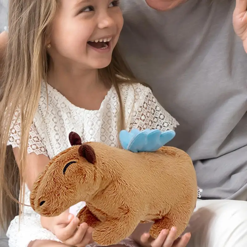 Capybara Toy Cute Animal Stuffed Toy Soft Capybara Figure Collectible Toys Unique Plush Animal With Clothes/Glasses/Accessories