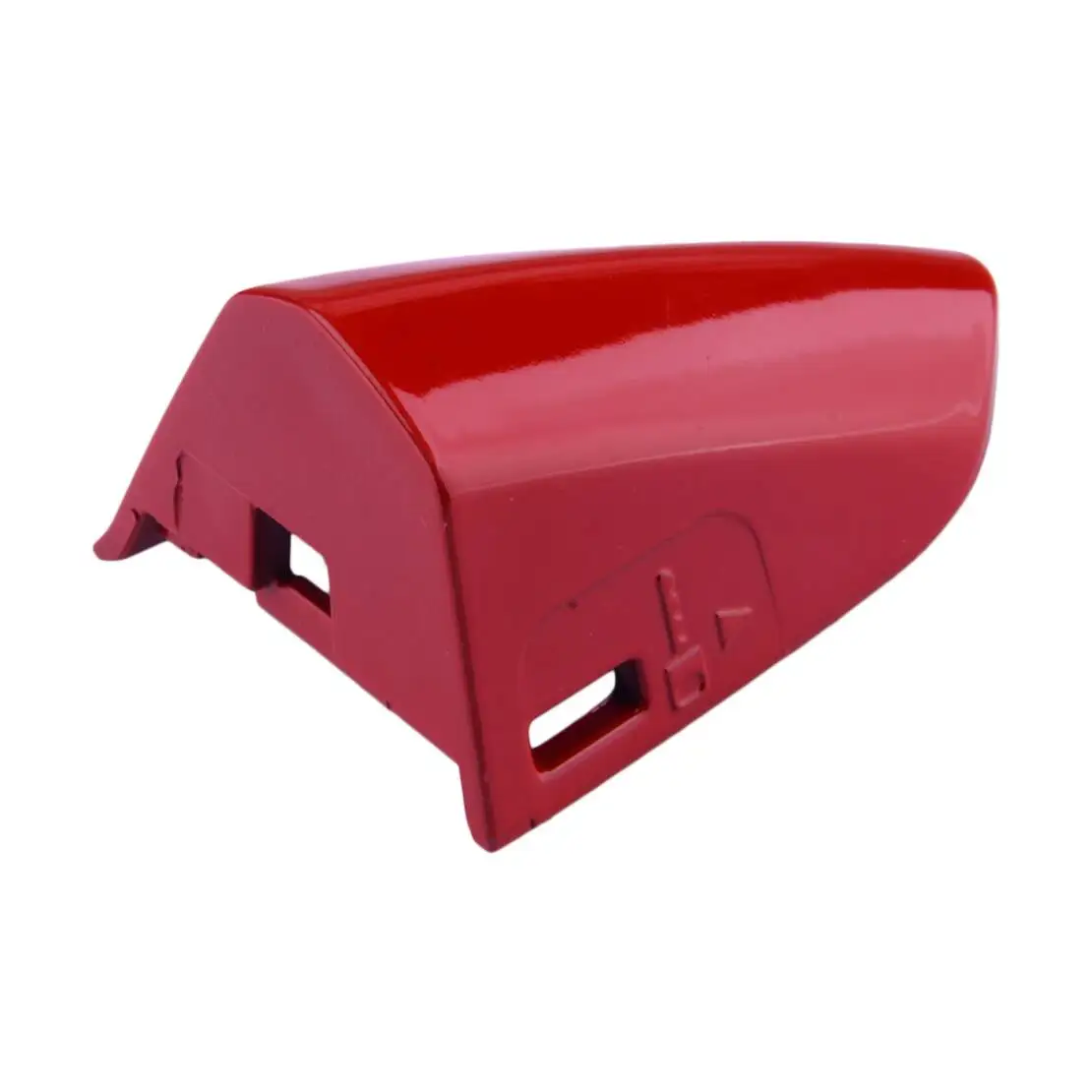 Front Left Driver Door Handle Key Lock Cap Hole Cover Bezel Fit for Ford Mustang 2015-2022 Red Plastic FR3Z-63218A15-AAPTM image 3
