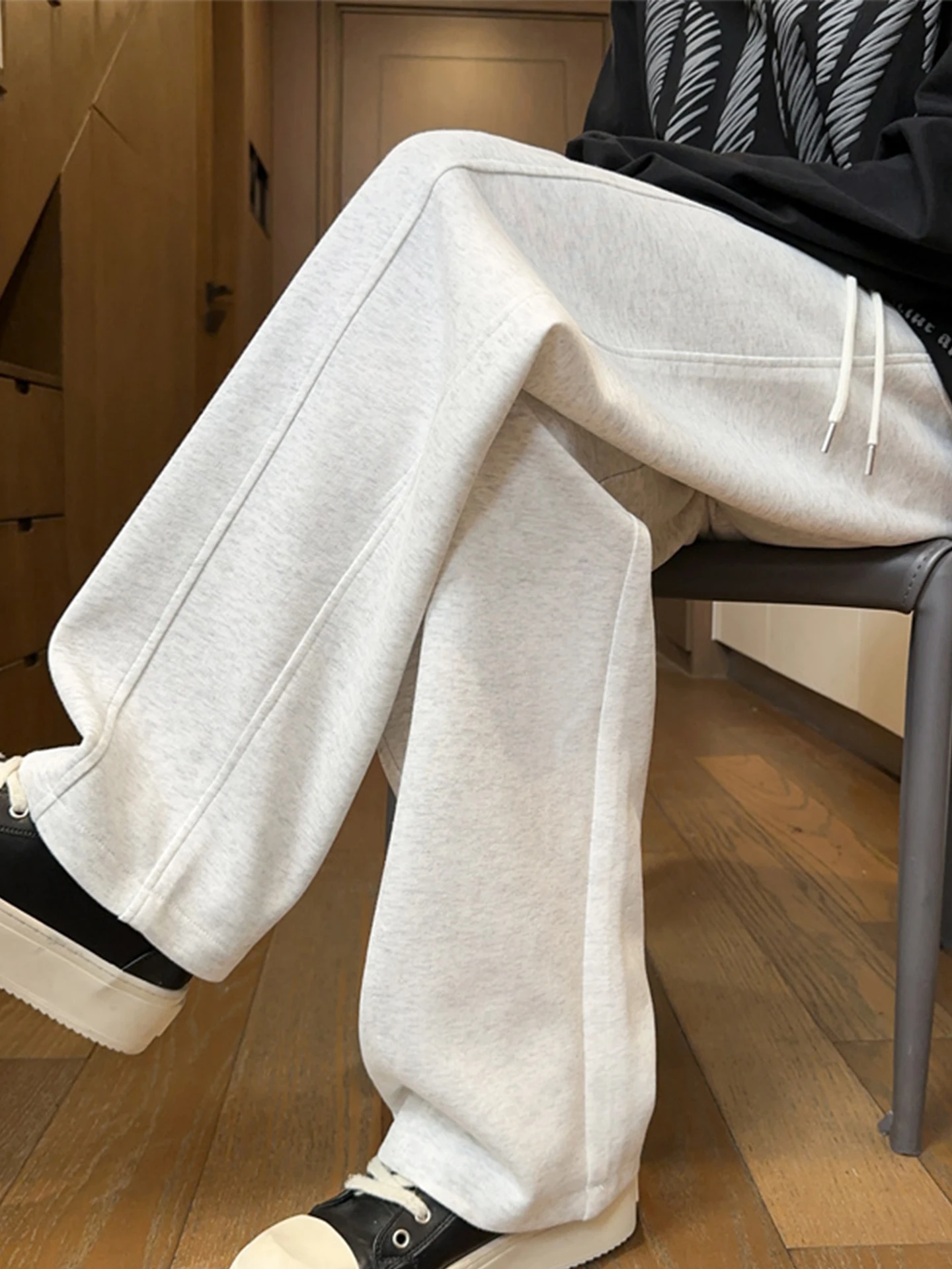 

Американские широкие хлопковые прямые брюки, мужские повседневные свободные удобные осенние брендовые брюки Faion