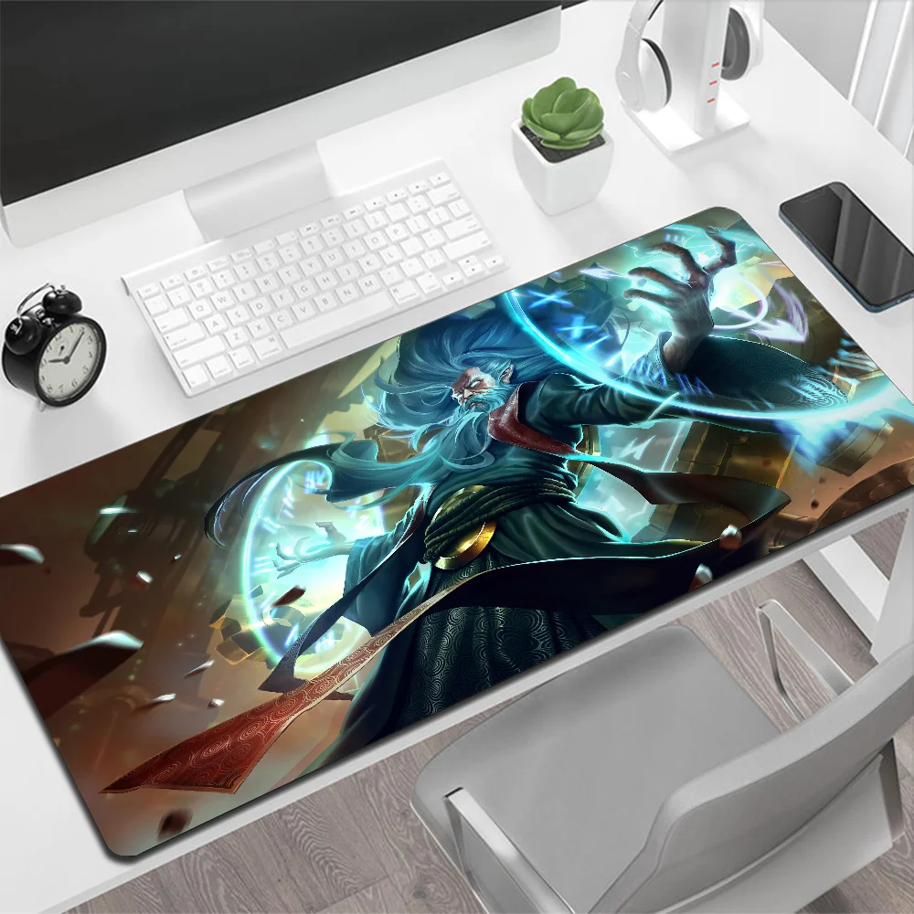 League of Legends Zilean Large Mouse Pad Gaming Mouse Pad PC Gamer Computer Mouse Mat Big Mousepad XXL Carpet Keyboard Desk Mat