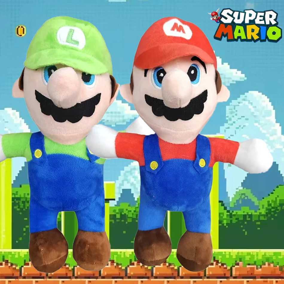 

1-2pcs Mario Plush Toys Luigi Stuffed Toys Anime Doll Plushie Great Christmas Birthday Gift wholesale
