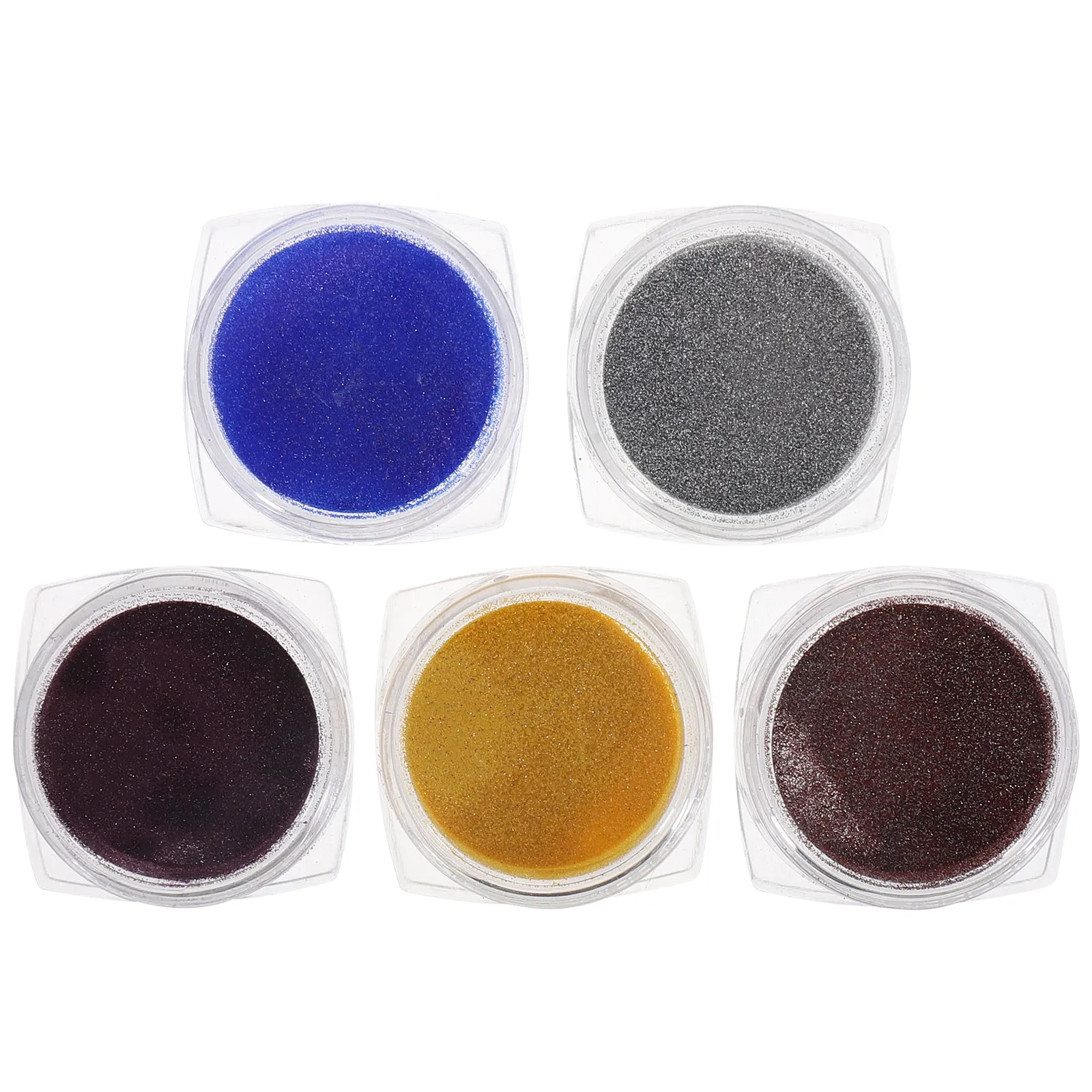 5 Boxes Diamond Reflective Glitter Nail Art Powder Pigment for Acrylic Nails Wedding Party Stage Performance