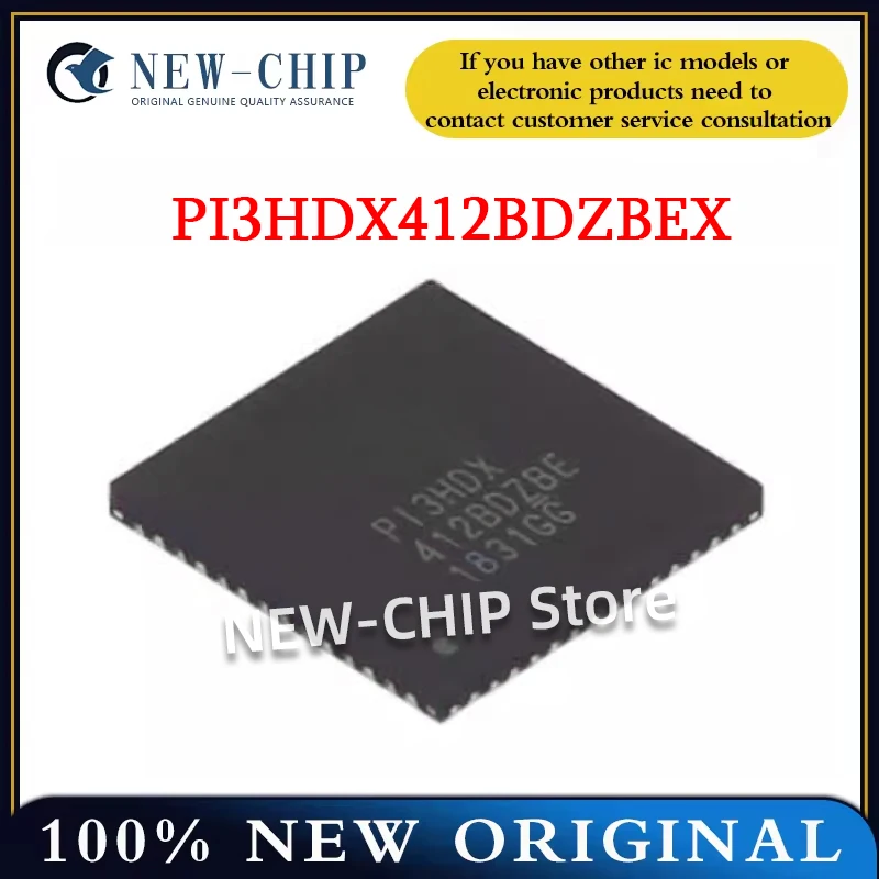 

5PCS-100PCS/LOT PI3HDX412BDZBEX TQFN56 Multichannel HDMI distributor chip interface IC New Original PI3HDX