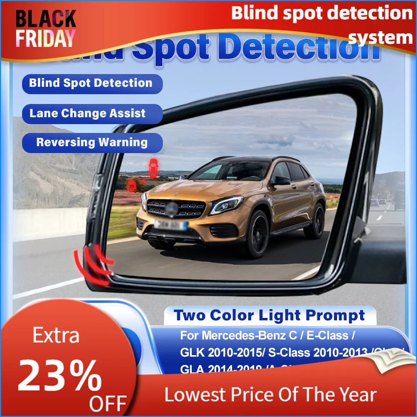 Car Mirror Blind Spot Detection System BSD BSM BSA Heating lens Parking Sensor For Mercedes-Benz A B C E S-Class GLK CLA GLA CLS