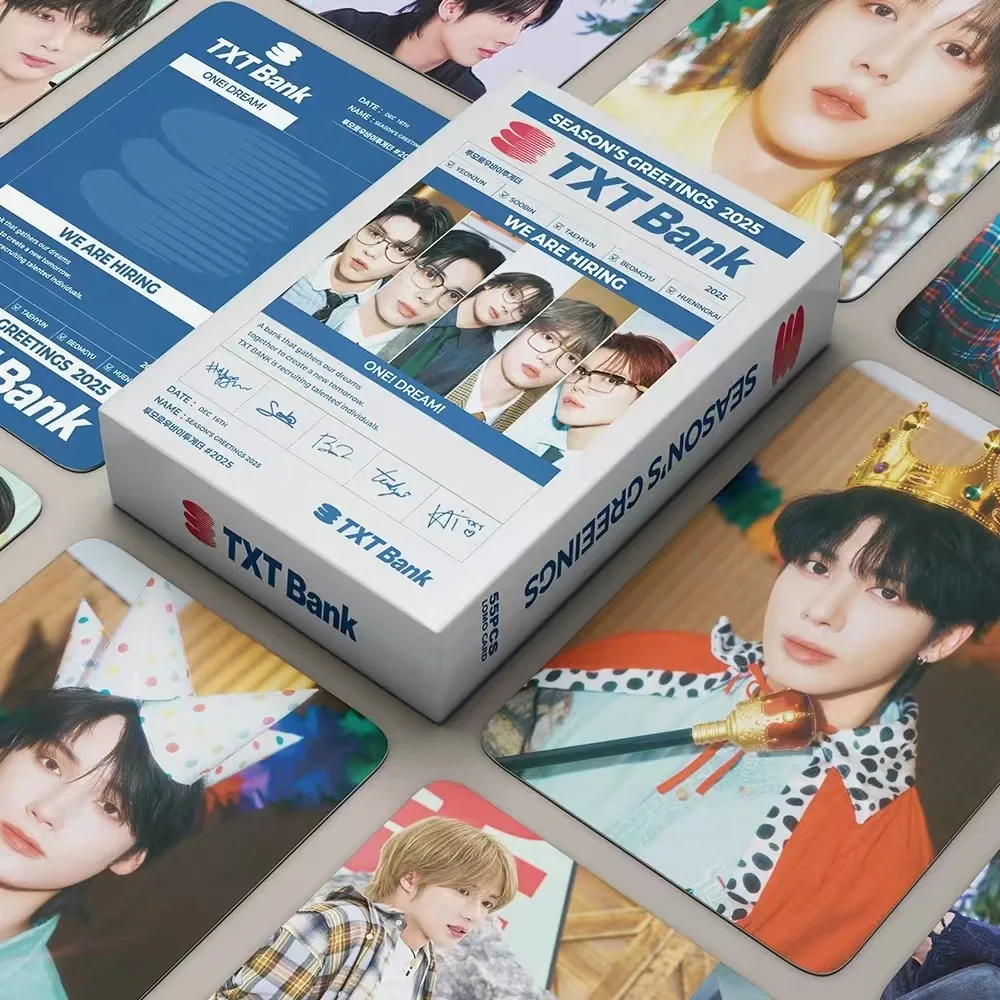 55pcs/set TXT Photocard New Album TXT BANK High Quality HD Photo LOMO Card Pictures Fans Gift