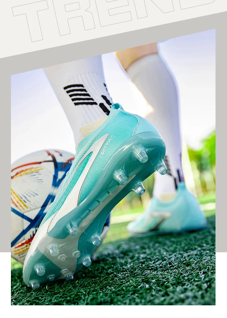 Neue Herren-Fußballschuhe Sport Erwachsene Lange Stollen Fußballschuhe Training Outdoor-Stollenschuhe Atmungsaktiv Rutschfest Jungen Match Bequeme Schuhe – Detail 4
