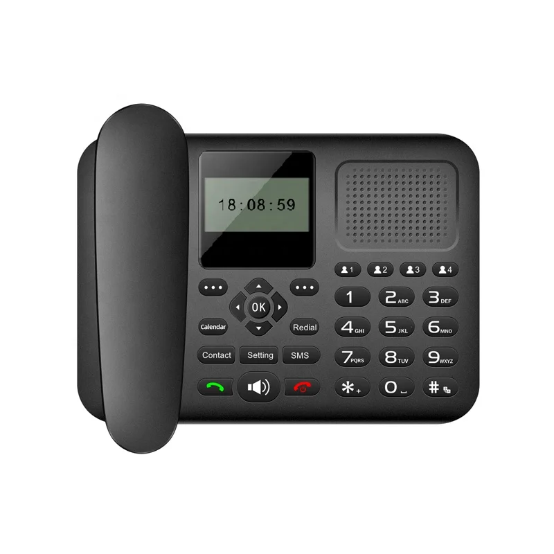 450M Frequency Full Duplex 4G Wireless Smart Landline Office Desk Top Sim Phone FWP Cordless Desktop Telephone