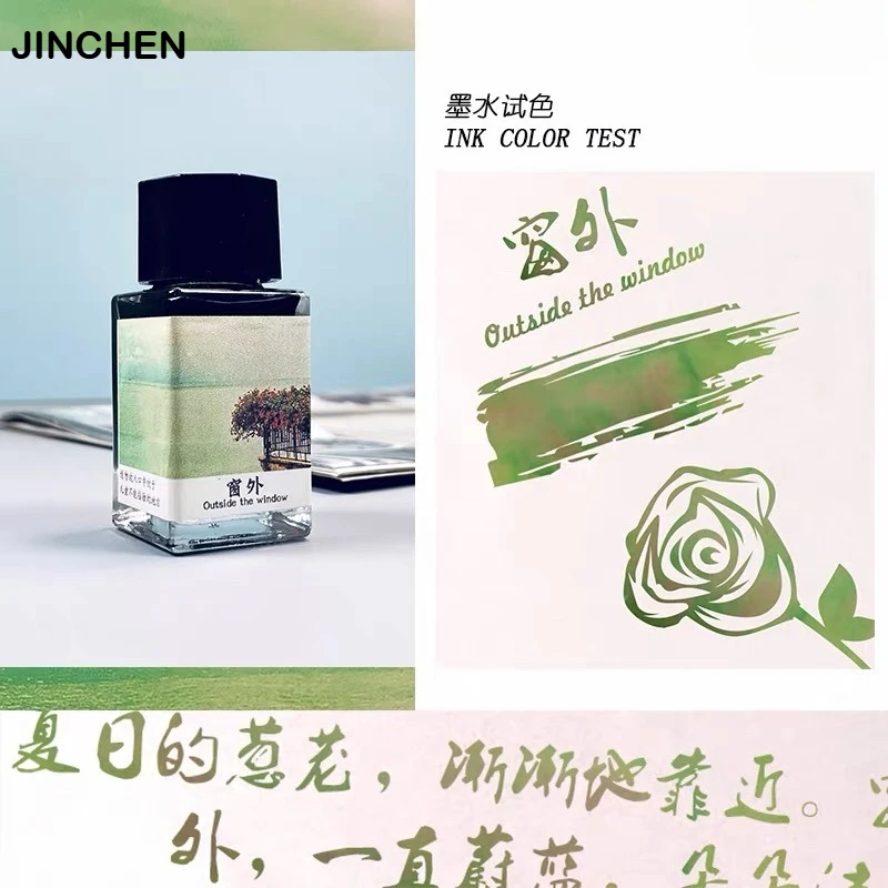 

JINCHEN 37 Colors Sheen Fountain Pen Ink 18ml Gradient Color For Glass Dip Pen Non-Carbon Stationery Art School Supplies