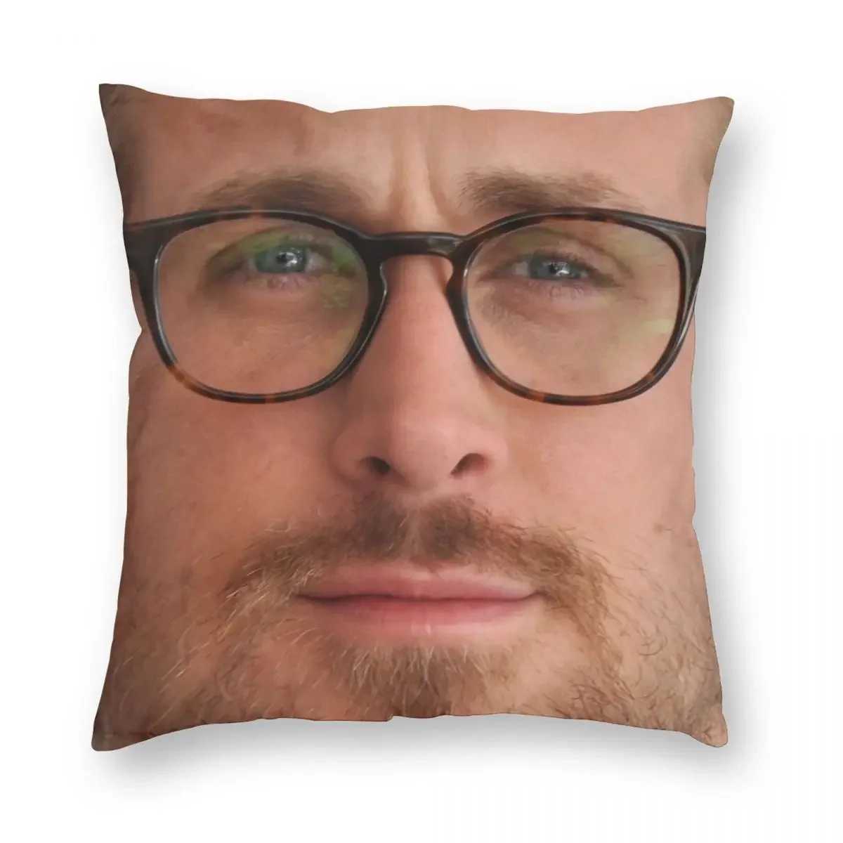 Ryan Gosling Face Pillowcase Polyester Linen Velvet Pattern Zip Decor Pillow Case Bed Cushion Cover 18