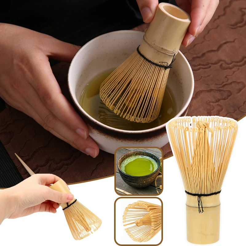 Japanese Bamboo Matcha Brush 100 Count Green Tea Powder Stirring Tea Set Brush Grinding Brush Tool Japanese Tea Set Accessories