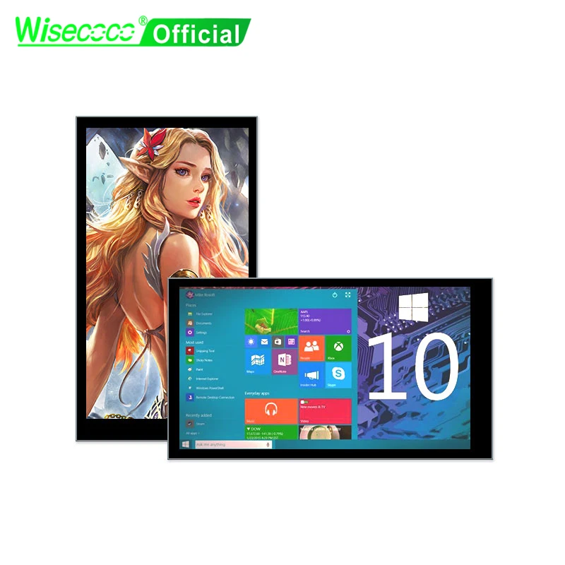 

Wisecoco 6 Inch Portable Monitor 2K Display Built-in Battery 5000mAh USB Type-C 1440*2560 For Raspberry Pi 4B PC Sub Screen