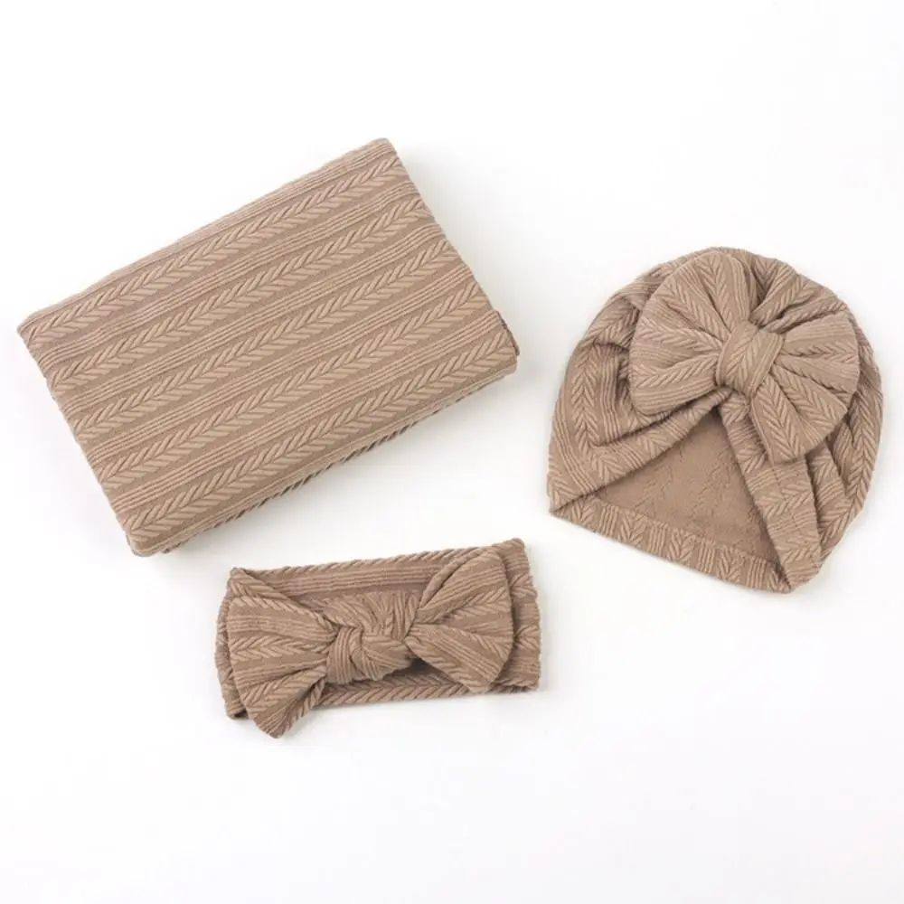 التفاف مع Bowknot بطانية التصوير الفوتوغرافي لحديثي الولادة نسيج ناعم مادة خفيفة الوزن الرضع قماط بطانية تصميم تنفس