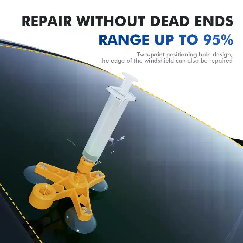 Car Windshield Repair Kit Professional Grade DIY Glue Tool Fix Scratches Cracks  for Daily Auto Maintenance Home Use