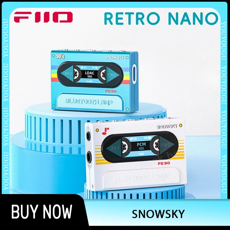 FiiO Snowsky Retro Nano Hi-Res Bluetooth Decoder Audio Lossless Earphone Amplifier Portable Decoder PCM96KHz Dual CS43131 Custom