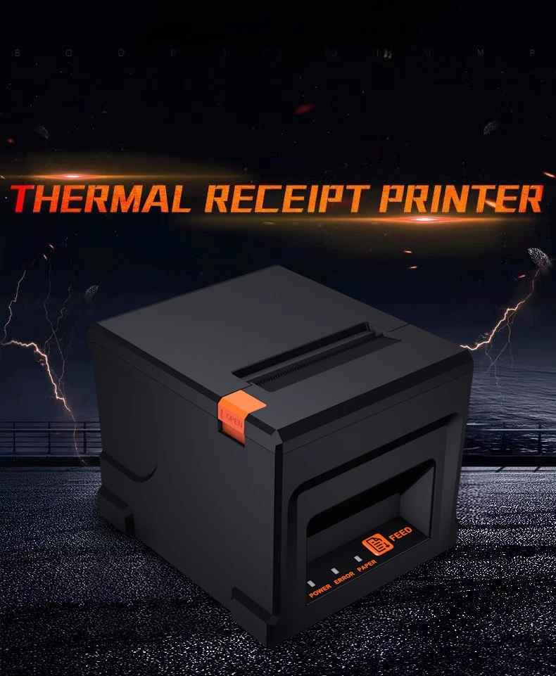 

80MM thermal bill printer, automatic paper cutting, front desk receipt, kitchen order quick printing