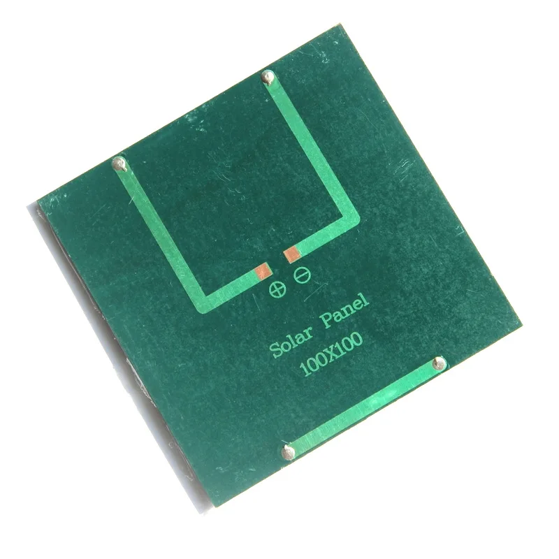 Personalizzato 18 V 1.2 W Pannello Solare Policristallino FAI DA TE Sistema di Illuminazione Solare Piastra Educativa 100*100 MM Mezza Cella OEM di Alimentazione 10 PZ