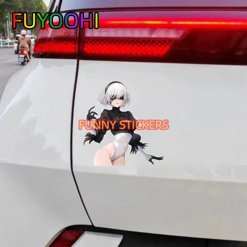 FUYOOHI Nier Machinery Animation Fashion Car Sticker Car Goods Waterproof Motorcycle Decor