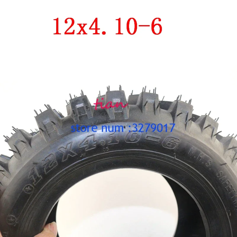 Hot sale 12x 4.10-6 vacuum /tubeless tyre ATV Quad Go Kart 47cc 49cc /4.10-6 tyre Lawn Garden Tiller Snow Blower Thrower R-1 Lug