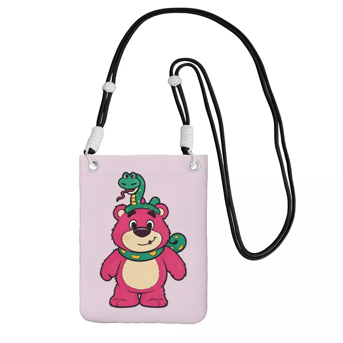 

Custom Lotso Smart Phone Wallet With Strap Cute Bear Crossbody Bag Women Men Traveling Mobile Phone Bag