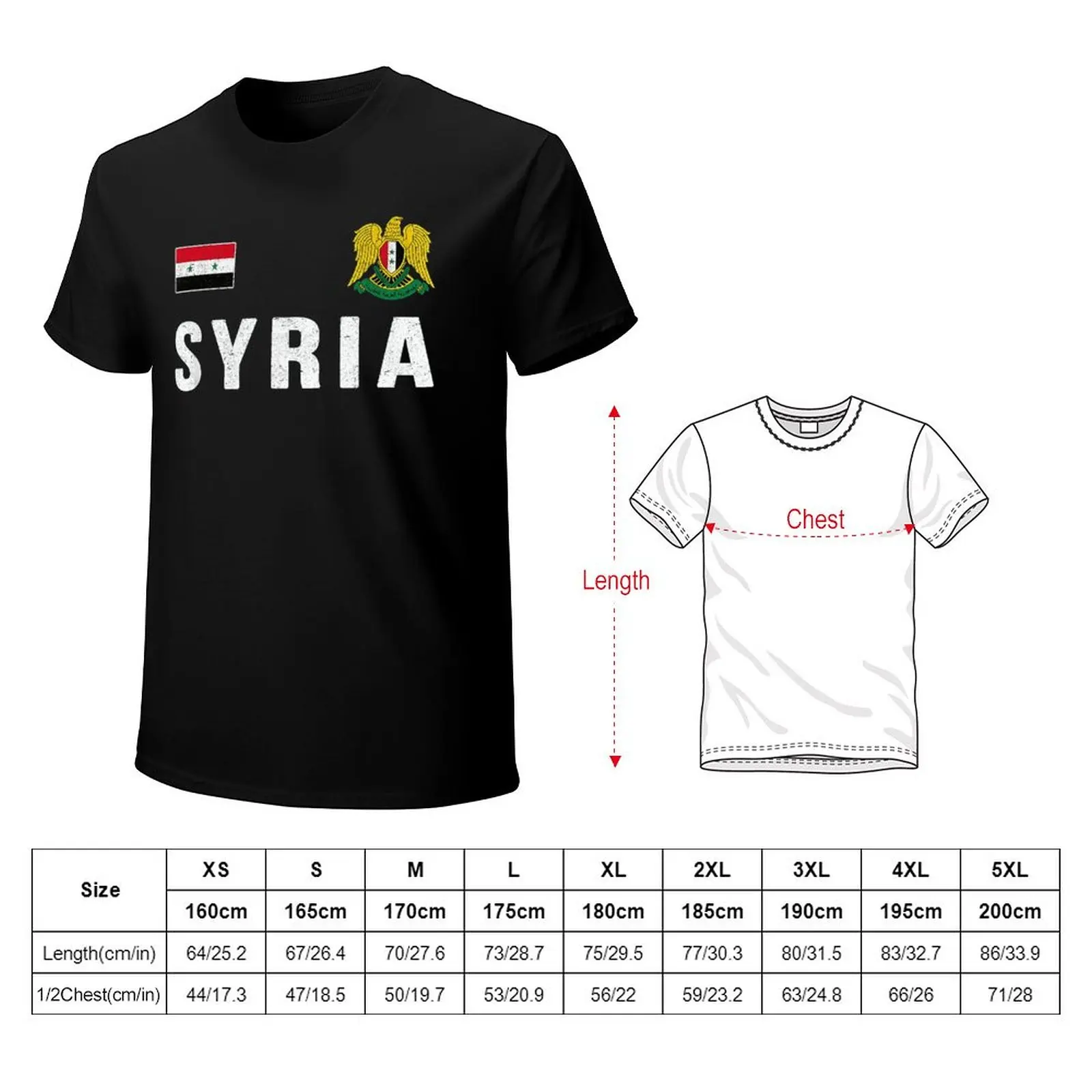 Więcej wzorów flaga syrii syryjczycy mężczyźni Tshirt koszulki T-Shirt O-neck t-shirty kobiety chłopcy odzież 100% bawełna