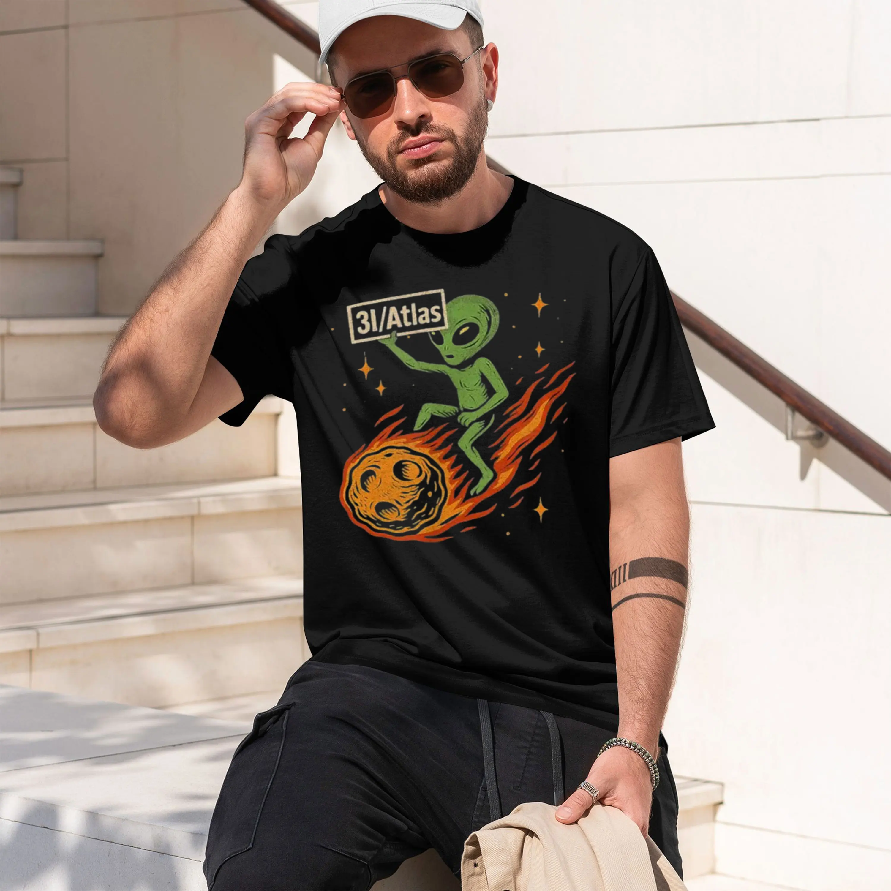 3I/Atlas 3I Atlas Interstellar Comet or Alien Tenology T-Shirt Individuality Streetwear Clothing Mens T Shirt Y2k Camisas 2026 N