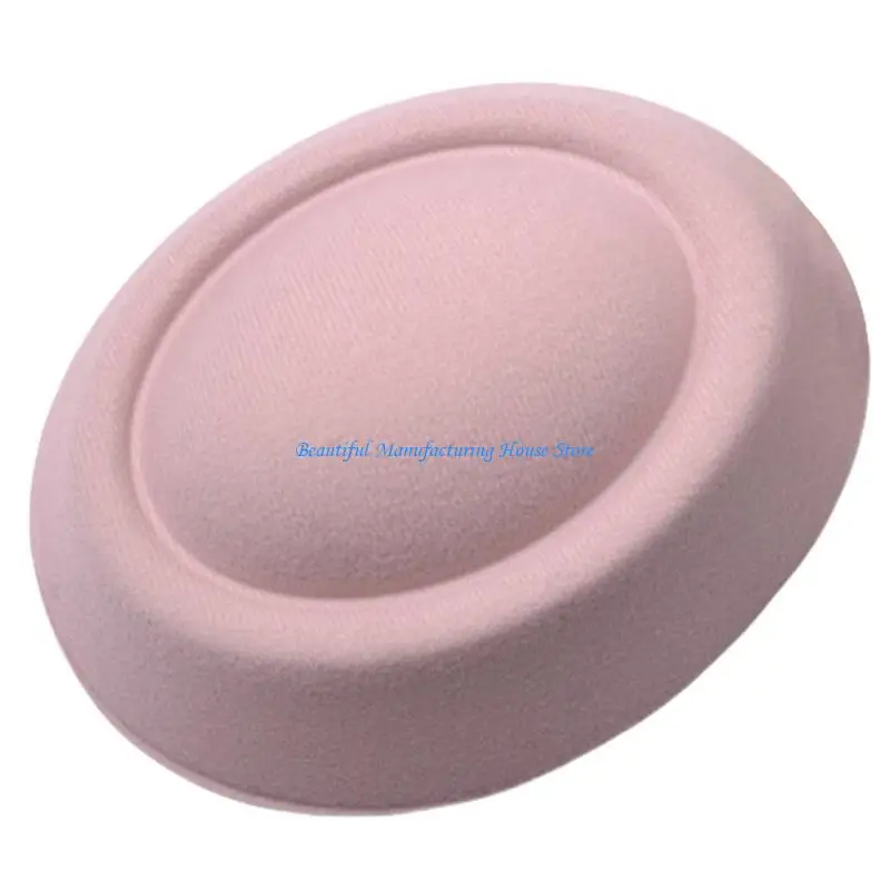 E56A Stewardess Hat Base for Adult Cosplay Uniform Aviation Caps Round Base for RolePlay Party Top Hat Making Supply