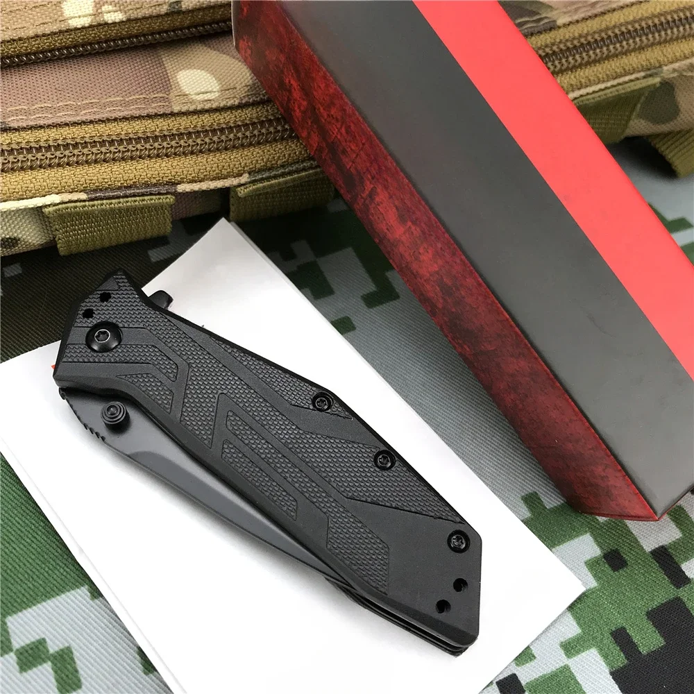 KS 1990 Folding Pocket Knife 8Cr13MoV Blade Glass Nylon Handle Camping Portable Combat Hunting Self-defense Utility Knives Tools