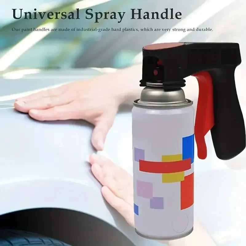 1 Pcs Plastic Portable Spray Paint Handle, Universal Reusable Car Color Changing Film Pasting Self Spraying Hand Spray Gun