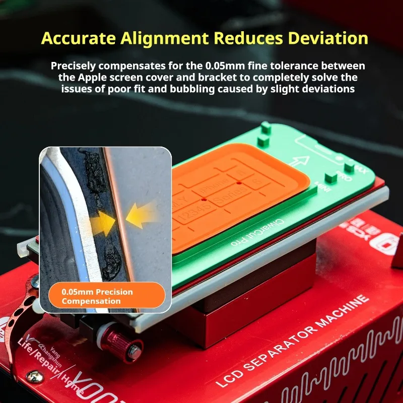 YCS M.Y Visual Screen Separation Mold 0.05mm PrecisionCompensation Bubble Prevention For Phone Screen Repair