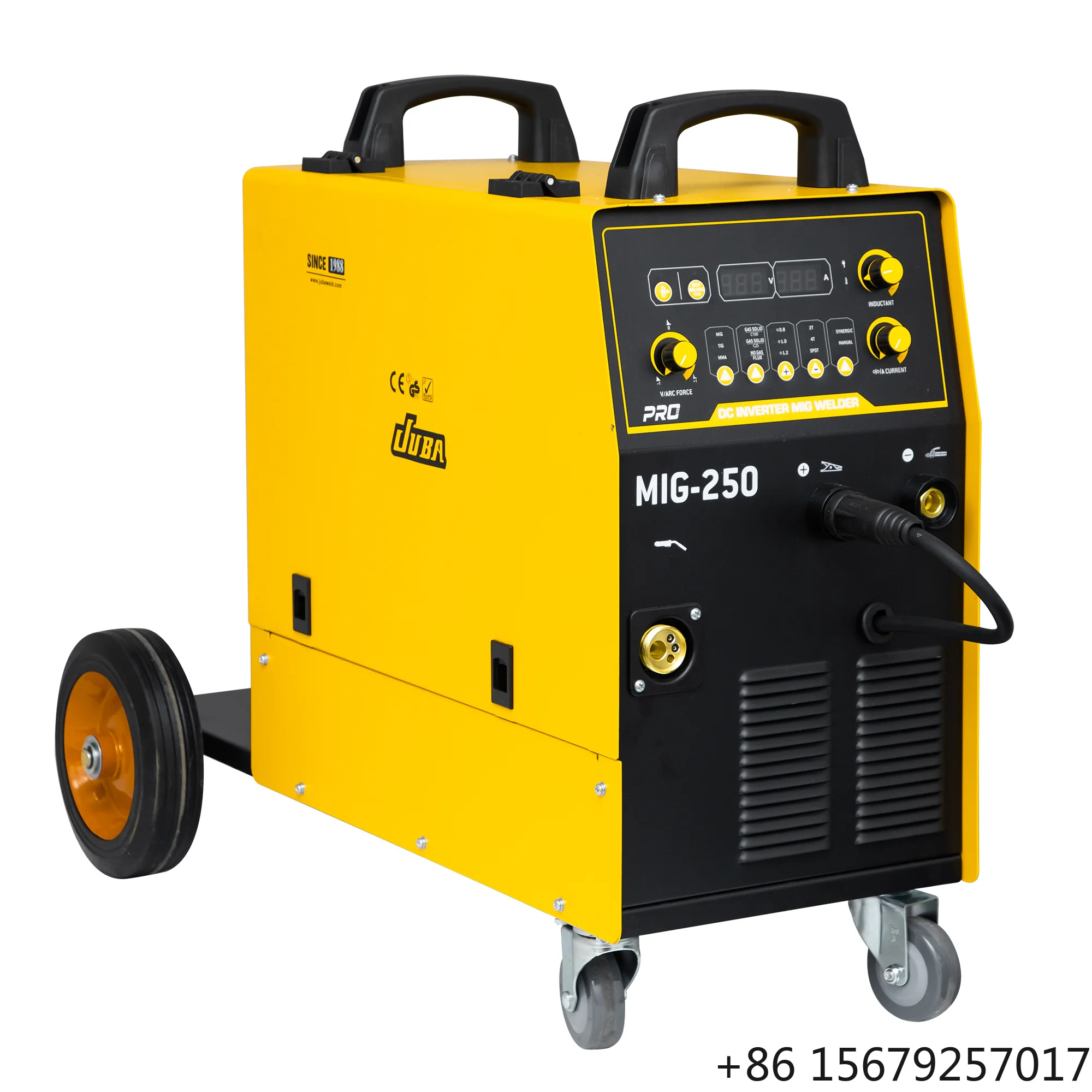 New JUBA 220V MINI 3-in-1 MIG TIG MMA Welder with Gasless Flux Cored Wire Feeder 25kVA Easy to Operate Multi-gas/no-gas System