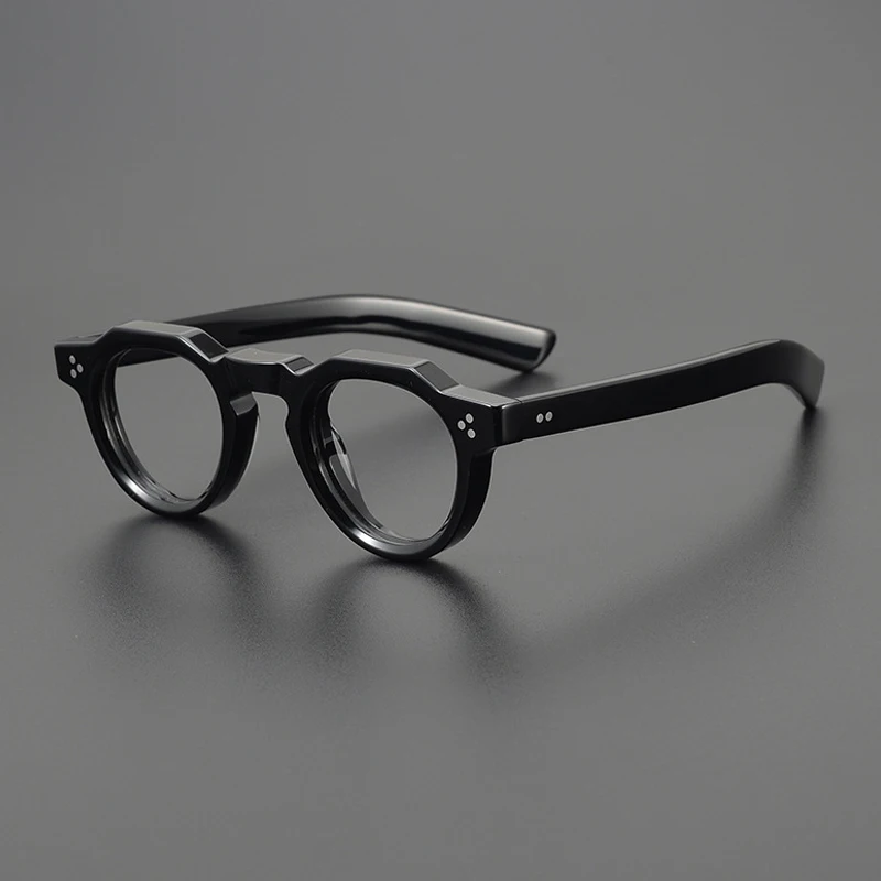 Vintage Acetate Glasses Frame Men Retro Prescription Myopia Eyeglasses Frame Women Small Face Luxury Brand Designer Eyewear - Image 5