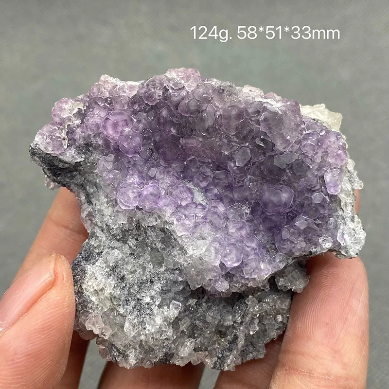 100% Natural China Fujian Morandi Pink Fluorite Rare Ore Specimen Crystal