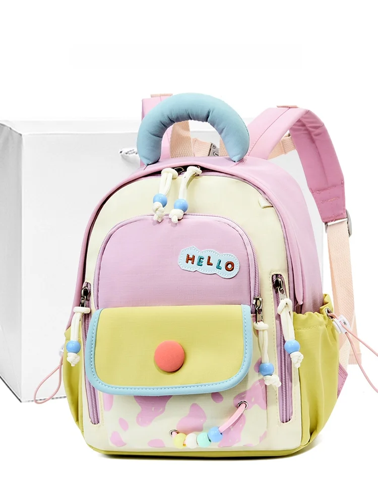 

Color Blo Bapa for Kindergarten Boys And Girls Lightweight Cartoon Dual oulder Bag School Travel Bag with Zipper