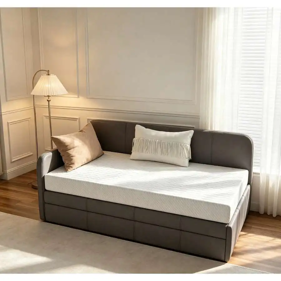 5 Inch Twin Memory Foam Mattress, Medium Firm Cooling Gel Mattress In A Box, Fiberglass-Free, CertiPUR-US Certified, Compatible