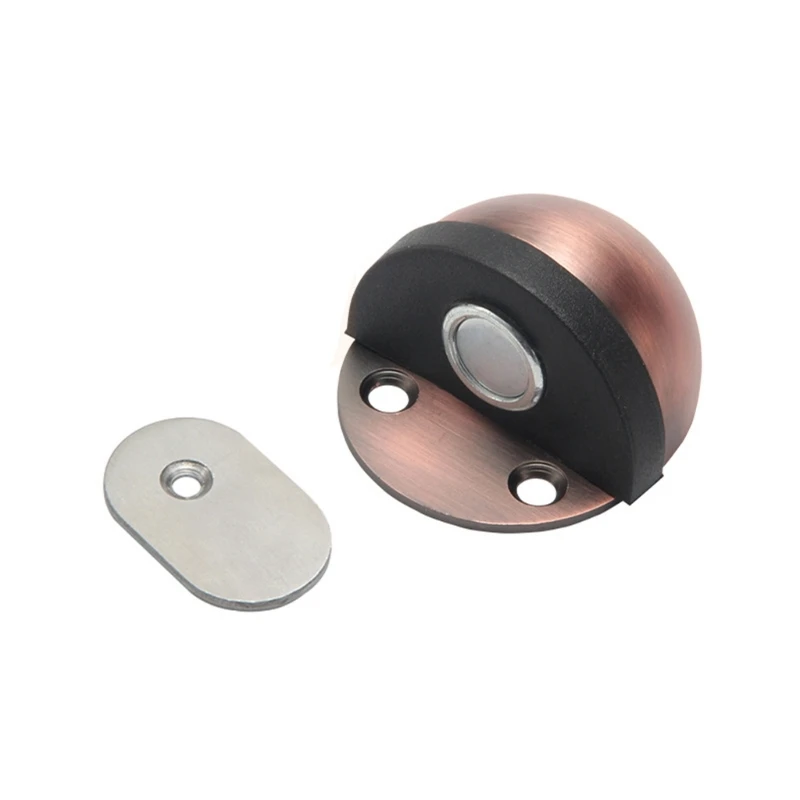 Upgrades Tool Easy Installation Door Stop Steel Rustproof Concealed Design with Rubber Cushion For Interior Door