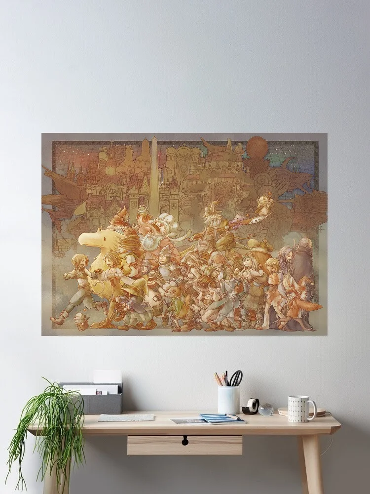 

Final Fantasy IX 9 Game, Art Print Silk Poster Home Wall Decor