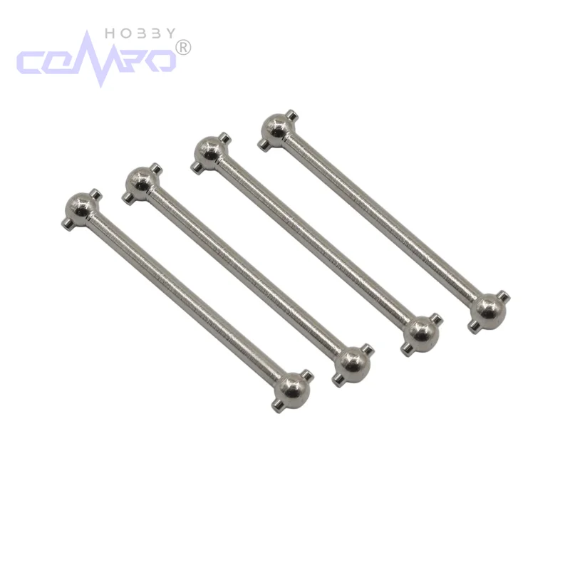 4 Stücke Edelstahl Dogbone 51 MM für WLtoys A979 A949 A959 A969 K929 Himoto E18 Spino HSP 1:18 RC Auto Upgrade Teile