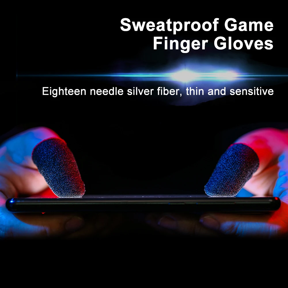 20/40Pcs Finger สำหรับ PUBG Mobile เกม Sweatproof Non-Scratch Sensitive Touch Screen Gaming ปลายนิ้ว Thumb ถุงมือ