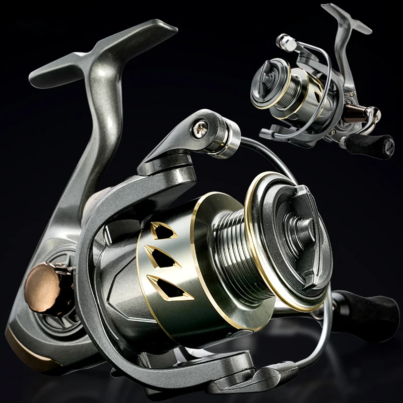 Spinning Fishing Reel 2000 3000 4000 5000 6000 7000 Ultralight Max Drag 8kg 5.2:1 Carp Fishing Reel  Metal Line Cup Sea Tackle