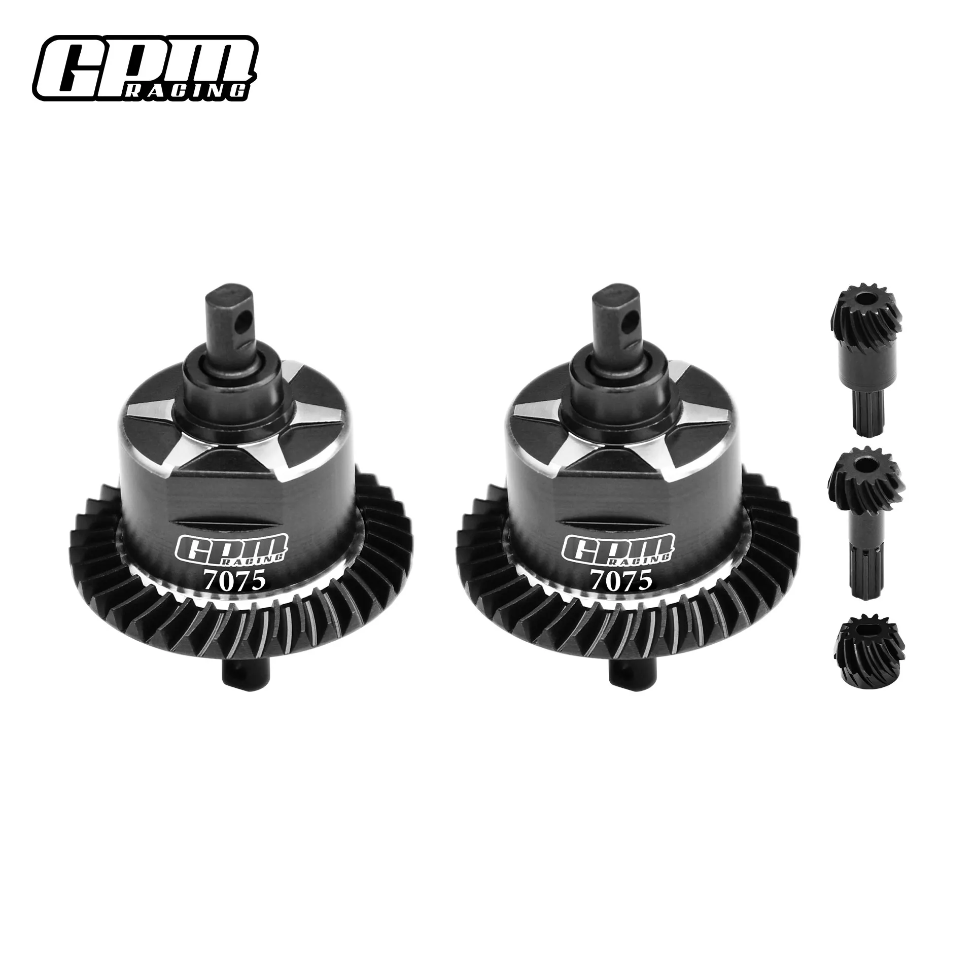 GPM Medium Carbon Steel + Aluminum 7075 Front and Rear Differential Set for TRAXXAS Mini Small X XRT  Dead Mouse 10780 108046